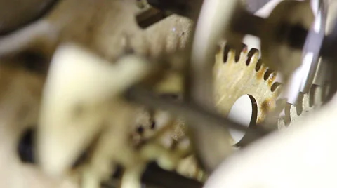 Clock mechanism Stock Footage 37186941