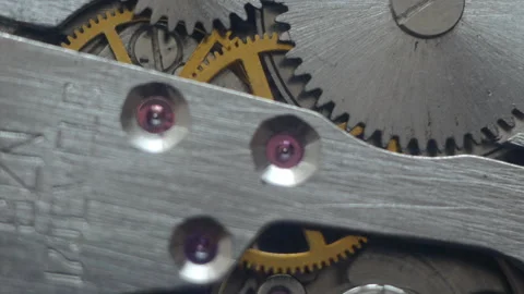 Clock mechanism Stock Footage 85666964