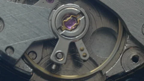 Clock Mechanism Stock Footage 85668368