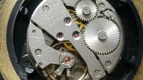 Clock mechanism Stock Footage 85668515