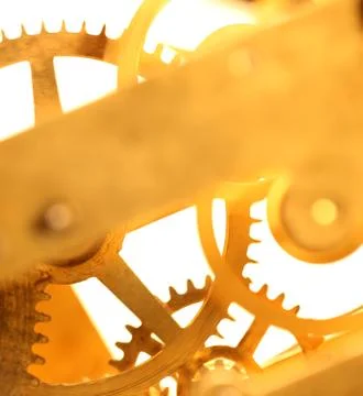 Clock mechanism Stock Photos
