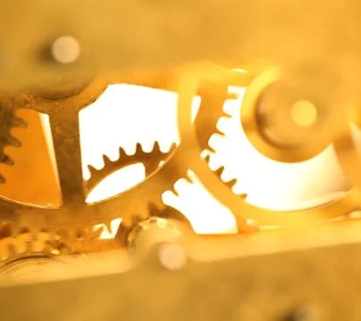 Clock mechanism Stock Photos