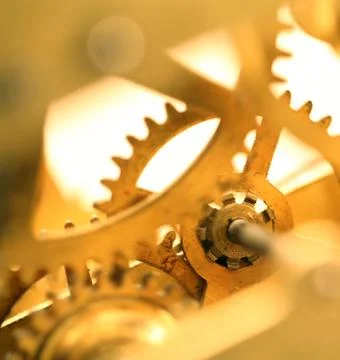 Clock mechanism Stock Photos