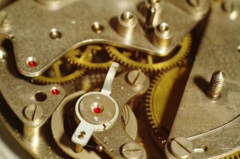 Clock mechanism Stock Photos