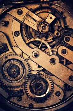 Clock mechanism Stock-Fotos