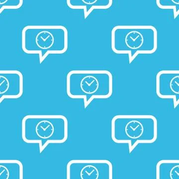 Clock message pattern Illustrazione stock
