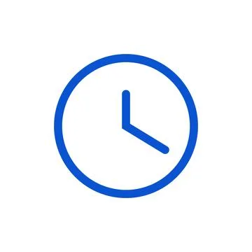 Clock minimal line icon. Timer vector line icon design. 库存插图