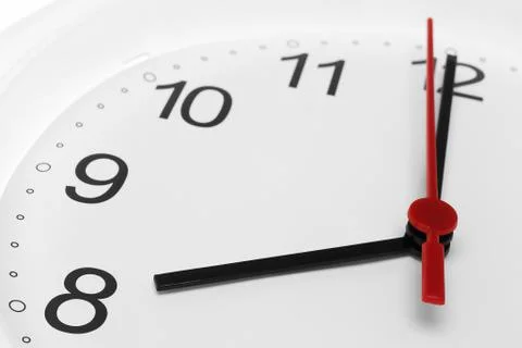 Clock morning time Stock Photos