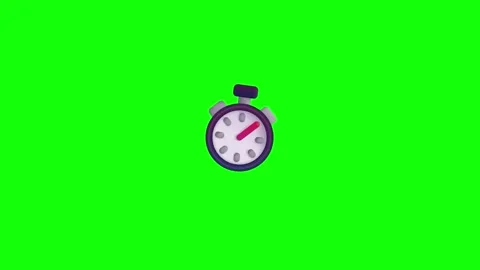 Clock Motion Isolated Green Screen Stock Video Stock Footage 337997447