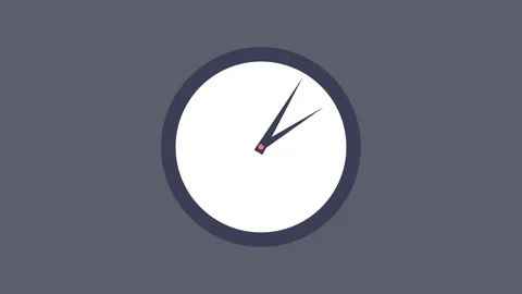 Clock with moving arrows. Stopwatch animated icon. Time Passes concept Stock Footage 134397850