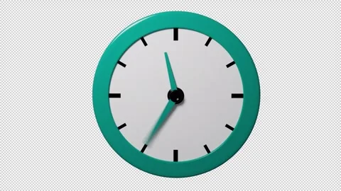 Clock With Moving Hands Video stock 320626068