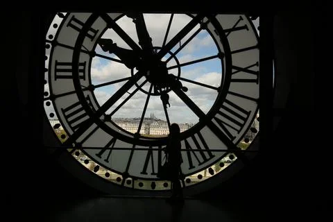 Clock Musee d Orsay 2 Stock Photos