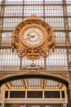 Clock at the Musee d'Orsay Stock Photos