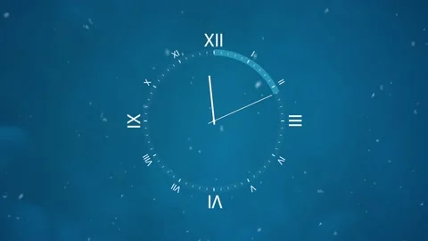 Clock New Year Countdown Animation Stock Footage 100273149