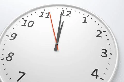 Clock at noon An image of a nice clock with space for your message Copyrig... 写真素材