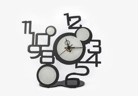 Clock with numbers Stock Illustration