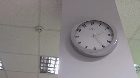 The clock in the office Stock-Footage 70638079