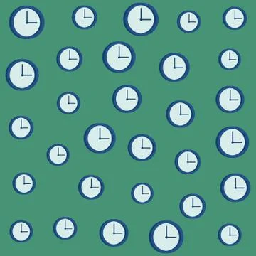 Clock office pattern background 스톡 일러스트