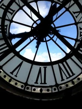 Clock of Paris Stock Photos