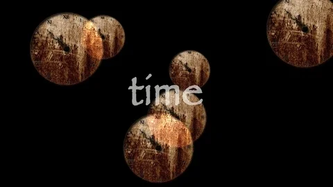 Clock particles time Stock Footage 72131701