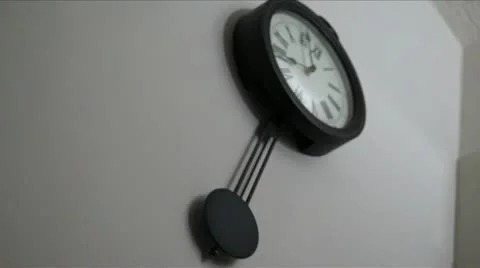 Clock Pendulum Stock Footage 21854982