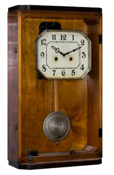 Clock with pendulum Stock Photos