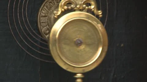 Clock pendulum time concept Stock Footage 8960422
