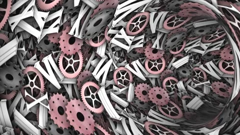 Clock Pieces Animation Endless Background 스톡 동영상 332897867