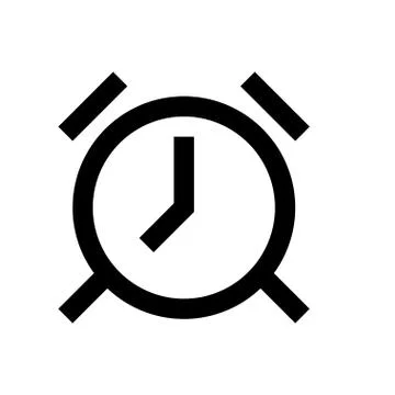 Clock pixel perfect icon Illustrazione stock