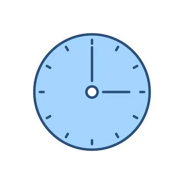 Clock related vector icon Stock Illustration