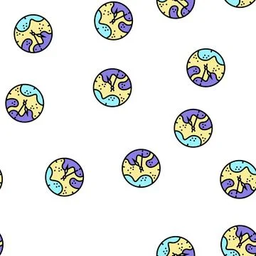 Clock resin art vector seamless pattern イラスト素材