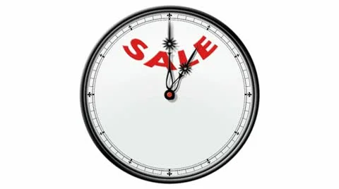 Clock: Sale Stock Footage 10572873
