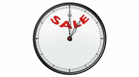 Clock: Sale Stock Footage 10688110