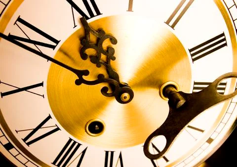 Clock, saturated bright tone concept Foto stock