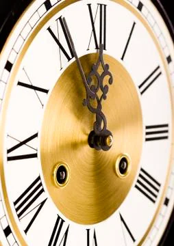 Clock, saturated bright tone concept Foto stock