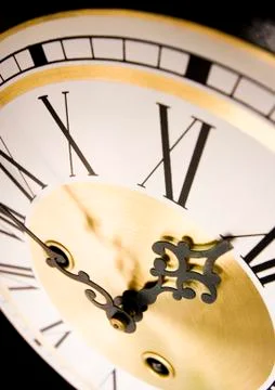 Clock, saturated bright tone concept Foto stock