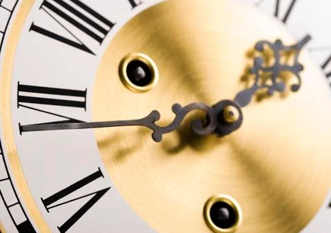 Clock, saturated bright tone concept Foto stock