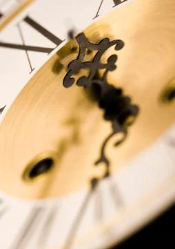 Clock, saturated bright tone concept Foto stock