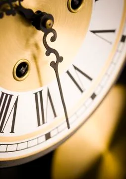 Clock, saturated bright tone concept Foto stock