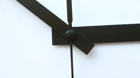 Clock second hand - close-up view Stock Footage 148075384