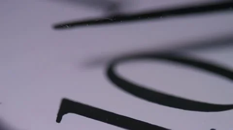 Clock second hand ticks Stock Footage 18188223