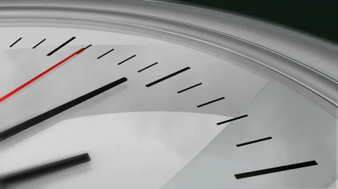 Clock Seconds Ticking HD Stock Footage