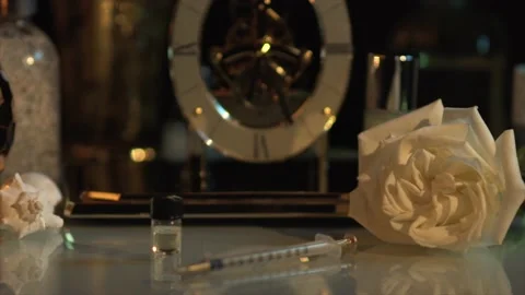 Clock to Seringe Stock Footage 232635438