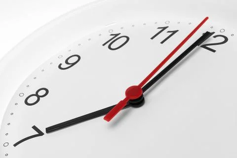 Clock at seven Stock Photos