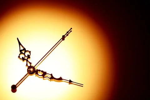 Clock With Shadow Stock Photos