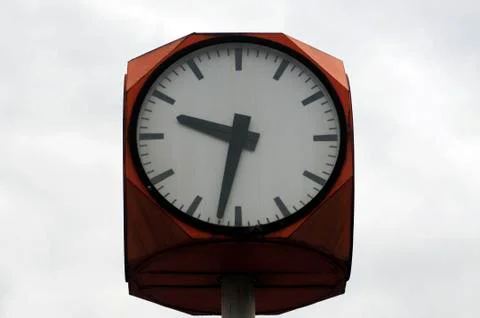 Clock showing the time of day Stock Photos