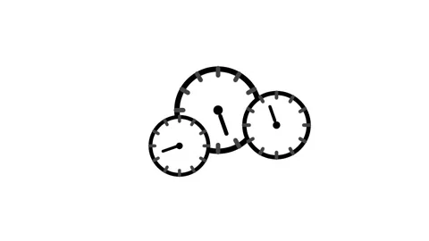 Clock Showing Time Passing Stock Footage 335671863