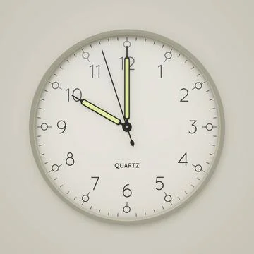 A clock shows 10 o clock 3d illustration of a clock shows 10 o clock Copyr... Stock Photos