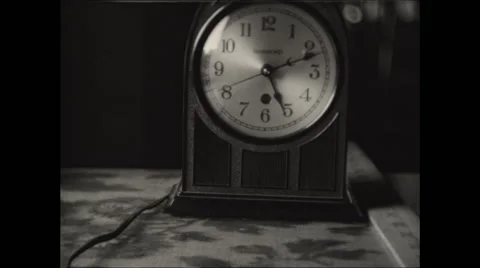 Clock shows 5:12 Stock Footage 50215403