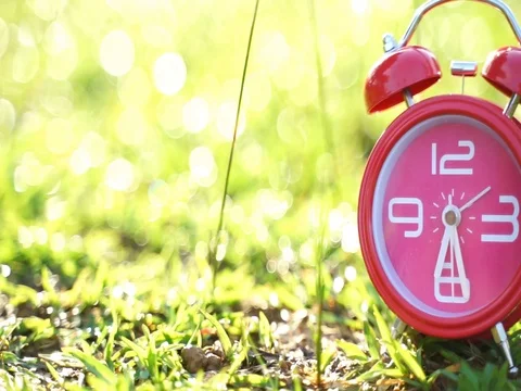 Clock shows at 6.30am Stock Footage 101552872